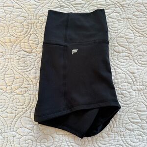 Fabletics Black Booty Shorts Small 2.5 inseam